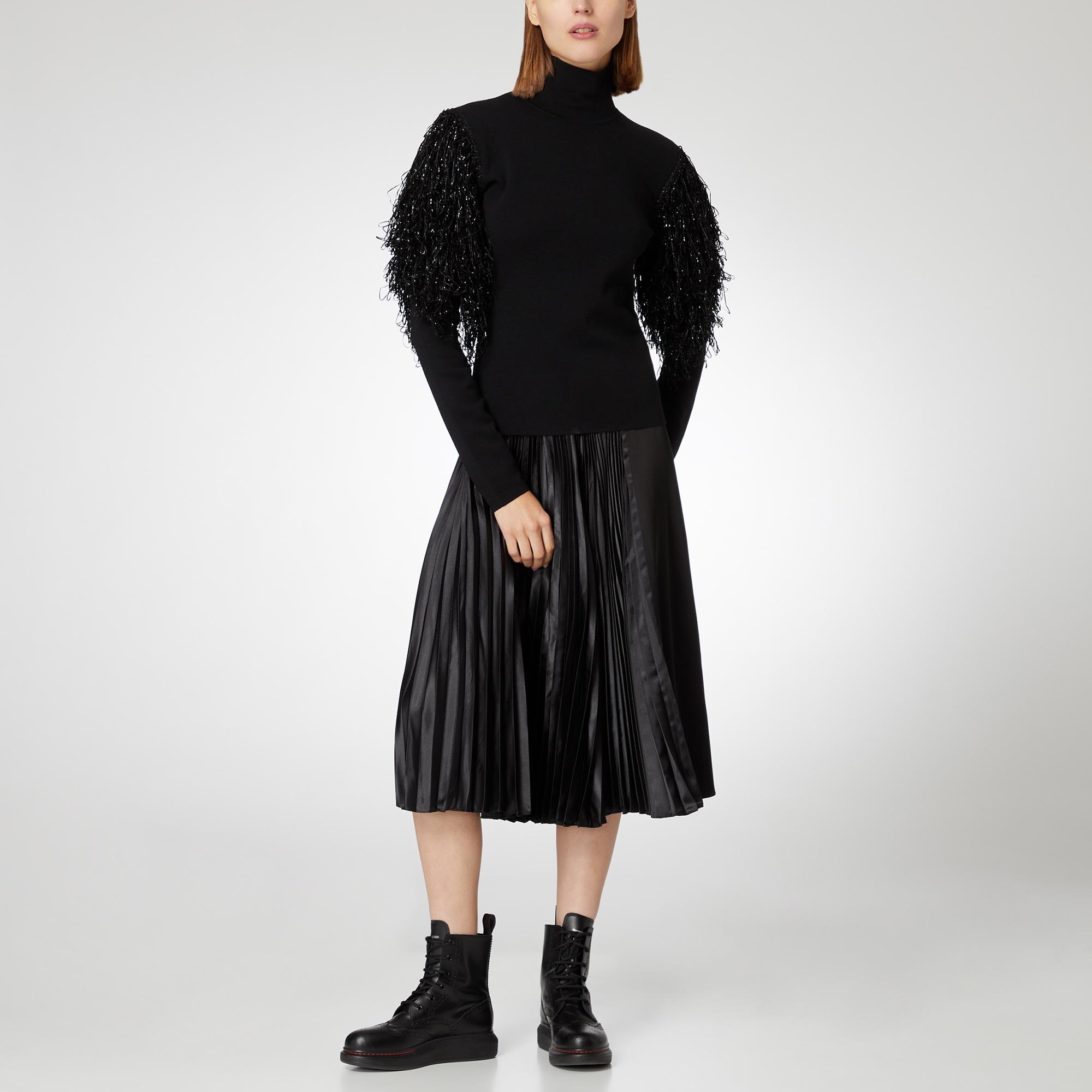 Frill Turtleneck Knit